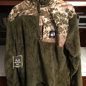 RealTree Mens Sherpa Fleece Pullover SIZE XL  BRAND NEW WITH TAGS